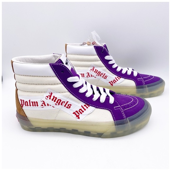 Vans Palm Angels Purple/Chipmunk SK8-Hi Reissue Sneakers - Picture 8 of 13